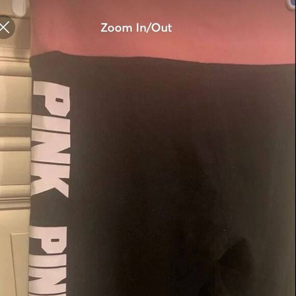 Pink Victoria Secret Womens 
 Logo Yoga Pants Small - Picture 1 of 8